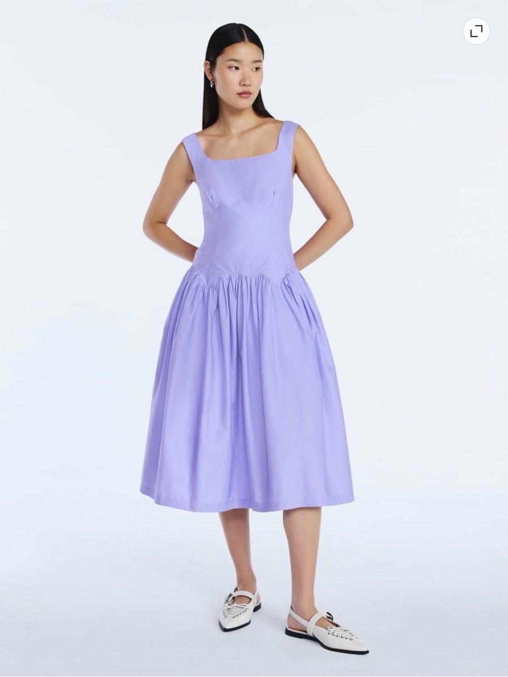 NWT Cotton Midi Waist Dress for Women from Scoop